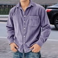 thumbnail image 2 of QHFBli Men's Western Distressed Denim Shirt Casual Slim Fit Button Down Long Sleeve Wash Work Denim Jean Shirt Cardigan, 2 of 5