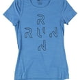 thumbnail image 2 of Reebok Womens Run Graphic T-Shirt, Blue, X-Small, 2 of 3