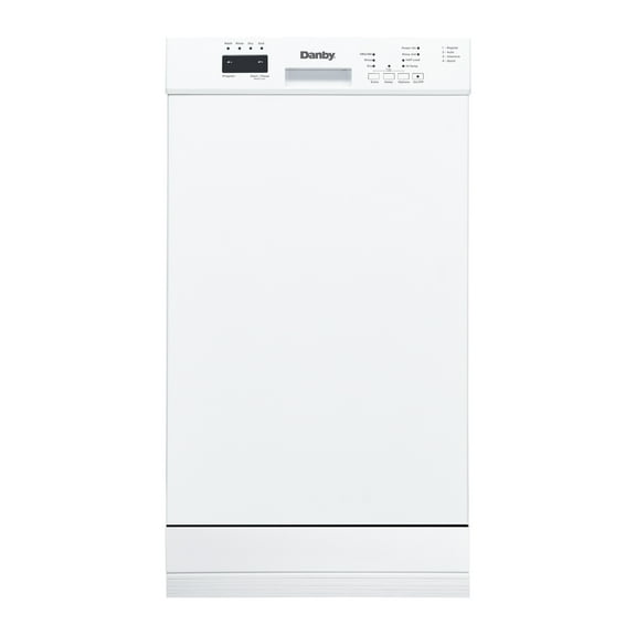 Danby 18" Wide Built-in Dishwasher in White (DDW18D1EW)