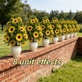 thumbnail image 6 of PoyoKee Fake Flowers, 2pcs No Watering Ground Stake Artificial Flowers for Outdoors, No-Fade Faux Fake Plants for Porch Garden Room Decor, 22 inch, 6 of 7