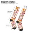 thumbnail image 2 of Fuzoiu Fall 70s Groovy Hippie Print Adult Stockings,Crew Socks,Unisex Fashion Socks, Casual Sports Socks,Comfortable Crew Socks for Everyday Wear and Sports, 2 of 6