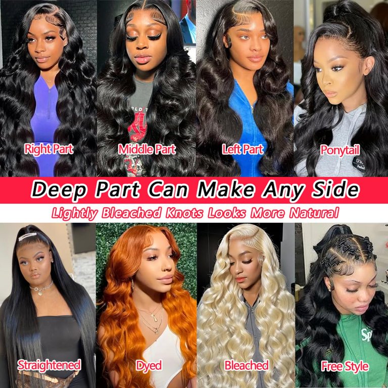 Body Wave Lace Front Wigs Human Hair 180% Density 13x6 HD  display picture 2