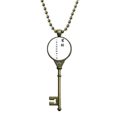 thumbnail image 1 of Chinese Quote About Marketing ss Key Necklace Pendant Tray Embellished Chain, 1 of 3