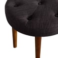 thumbnail image 5 of Elle  Decor Penelope Round Tuft Stool Graphite, 5 of 6