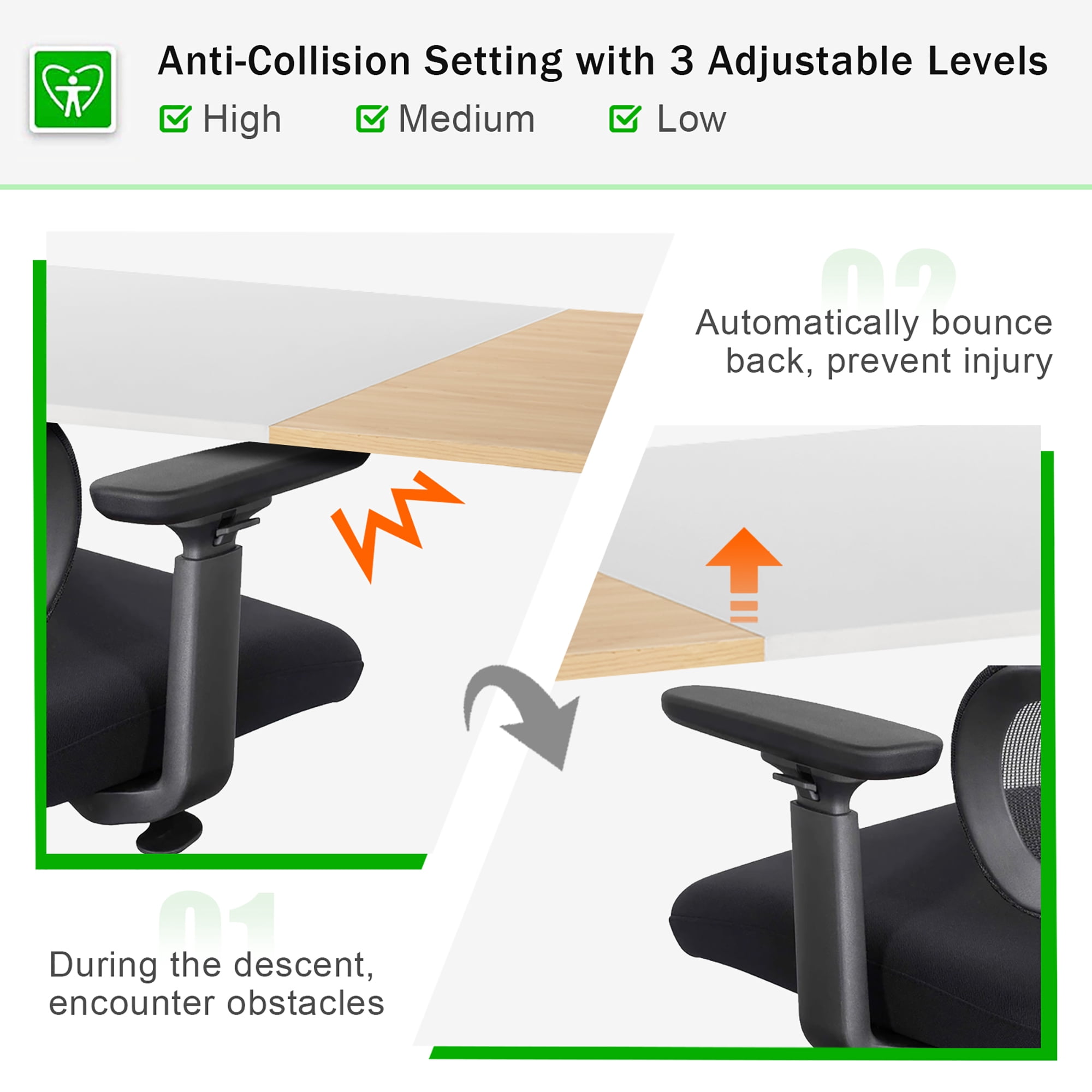 Costway 55''x28'' Electric Standing Desk Adjustable Sit to Stand Table w/USB Port Natural