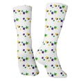 thumbnail image 7 of LSQii Fun Socks for Women Cozy Breathable Printed Cotton Knitted Fashion Novelty Crazy Mid Calf Sports Socks Gifts Carnival Pink, 7 of 7