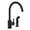 Satin Black, variant on Danze Parma Single Handle Kitchen Faucet with Side Spray, Chrome