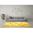 thumbnail image 3 of Ahgly Company Machine Washable Indoor Rectangle Floral Yellow Coastal Area Rugs, 8' x 10', 3 of 4