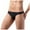 Black, variant on Ohufall Mens Underwear Men's Bikini Briefs Half Hip Low Waist Color Striped Panties Clearance