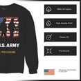 thumbnail image 6 of US Army Be All You Can Be Sweatshirt American Flag Military Veteran DD 214 Patriotic Armed Forces Licensed Crewneck, 6 of 7