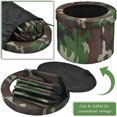 thumbnail image 4 of 1 Set Portable Folding Toilet Camping Toilet Outdoor Toilet, Maximum Loading 150kg, Holiday Toilet Fishing Toilet Car Toilet Folding Stool for Camping, 4 of 5