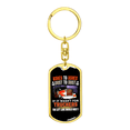 thumbnail image 4 of Ashes To Ashes Swivel Keychain Dog Tag Stainless Steel or 18k Gold, 4 of 10