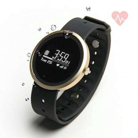 Jarv Advantage + HR IPX7 Water Resistant Smart Watch, Fitness Tracker and Sleep Monitor with Heart Rate Monitor,