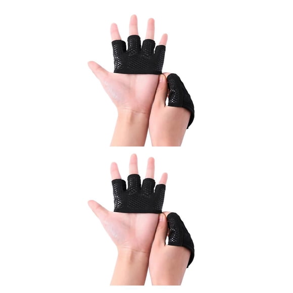 Naiovety Guantes antideslizantes para levantamiento de pesas, pinzas de mano transpirables para medio dedo, Protector de palma para gimnasio Type3 NO3 Naiovety CBP077233