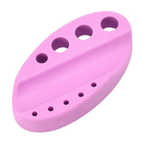 Soporte de maquillaje de silicona de 9 orificios Tipo de mano Pigmento Tinta Soporte Máquina de cejas Soporte GeweYeeli CE001202-03