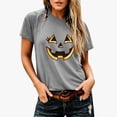 thumbnail image 5 of Jamsmile Women T-Shirts Graphic Halloween Print Tee Shirts Comfort Soft Short Sleeve Tops Vacation Loose Fit Trendy T‑Shirts, 5 of 6