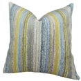 thumbnail image 1 of Plutus Spoft Strie Coussin Fait Main, (22 Pouces x 22 Pouces), 1 of 2