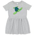 thumbnail image 3 of Inktastic Sea Turtle with Swirls Girls Toddler Dress, 3 of 5