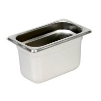 Soro Essentials- Ninth Size 4" Deep 24 Gauge Stainless Steel Anti-Jamming Steam Pan- Restaurant Steam Table Pan Commercial Catering Food Pan for Commercial Kitchen Supplies