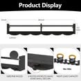 thumbnail image 4 of 34Inch Nursery Bookshelves,Set of 4,Wall Floating Shelf Kids Coat Rack with 6Hooks,Hanging Book Shelf for Baby Nursery Room Décor ，Patent Number: 29958098(Black, 34), 4 of 14