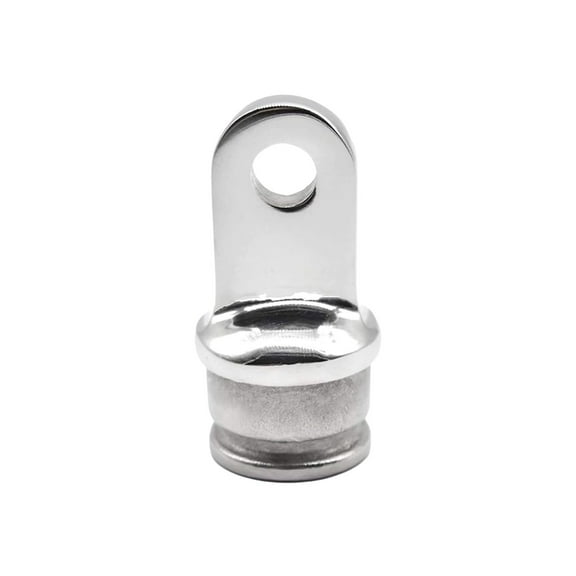 MARINE CITY 316 Stainless Steel Bimini Top Round Inside Eye End, Easy Install, Corrosion-Resistant, Fits Standard 1-Inch Tubes, Marine Boat Yacht Ship Hardware Accessory, Pack of 1