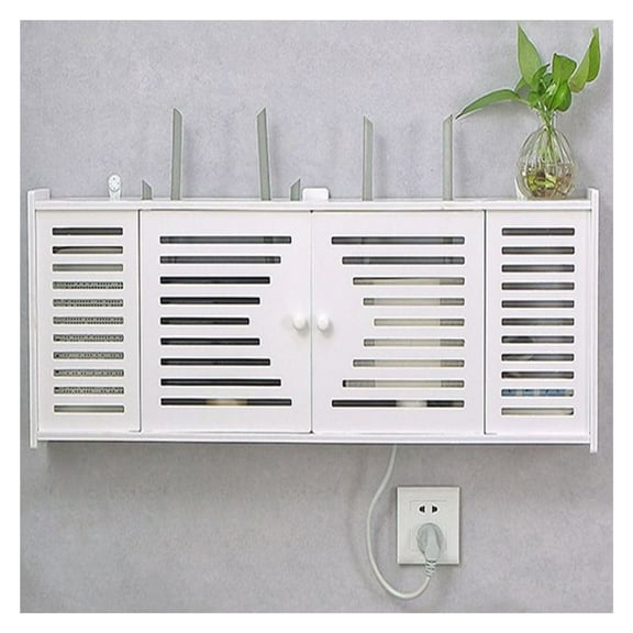 Router shelf, wall hanging WiFi router shelf, decorative WiFi hider, WiFi wall router storage box, TV set-top rack, wall storage shelf