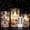 C-Pack Santa, variant on Santa Claus Glass Flameless Candle with Remote Timer Operated Flickering LED Pillar Candles 3 Pack Warm White Light Christmas Decal Candles Set of 3 (D3" x H 4" 5" 6") - Santa Sleigh