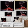 thumbnail image 4 of Designart "Glowing Garnet" Wine Floater Framed Canvas Art Print, 4 of 5