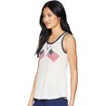 thumbnail image 2 of PJ Salvage Women's Graphic Lounge Tank Top 76 Vibes Ivory  Medium, 2 of 3