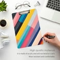 thumbnail image 3 of FORMRS Acrylic Clipboard with Low Profile Clip Standard A4 Letter Size, 12.5" x 9", Color Striped, 3 of 8