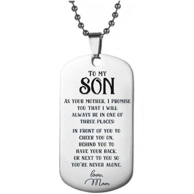 Dog Tag Necklace,i Couldn't Pick A Better Dad,black Stainless Steel Birthday Gift Dad