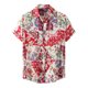 thumbnail image 1 of Camisas De Mezclilla Para Hombre Camiseta de manga corta con solapa y hebilla con estampado de y ocio para hombre (Hot Pink, 3XL), 1 of 7