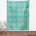 thumbnail image 4 of Abstract Fabric by the Yard, Modern Geometric Pattern with Nested Quirky Rectangles in Aqua Color Palette, Decorative Upholstery Fabric for Chairs & Home Accents, Multicolor by Ambesonne, 4 of 5