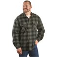 thumbnail image 4 of Guide Gear Men's Sherpa-lined CPO Shirt Jacket 2.0 Tan/Gray Buffalo Plaid 3XL, 4 of 17