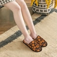 thumbnail image 5 of Slippers for Women, fun halloween pumpkins Womens Slippers Fuzzy Winter House Shoes, Soft Anti-Skid Slippers Indoor and Outdoor, 5 of 7