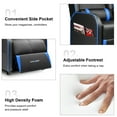 thumbnail image 3 of GTRACING Gaming Recliner Chair Bluetooth Speakers Footrest Racing Style Single Living Room Sofa PU Leather Home Theater Seating Massage Lumbar Support, Blue, 3 of 7