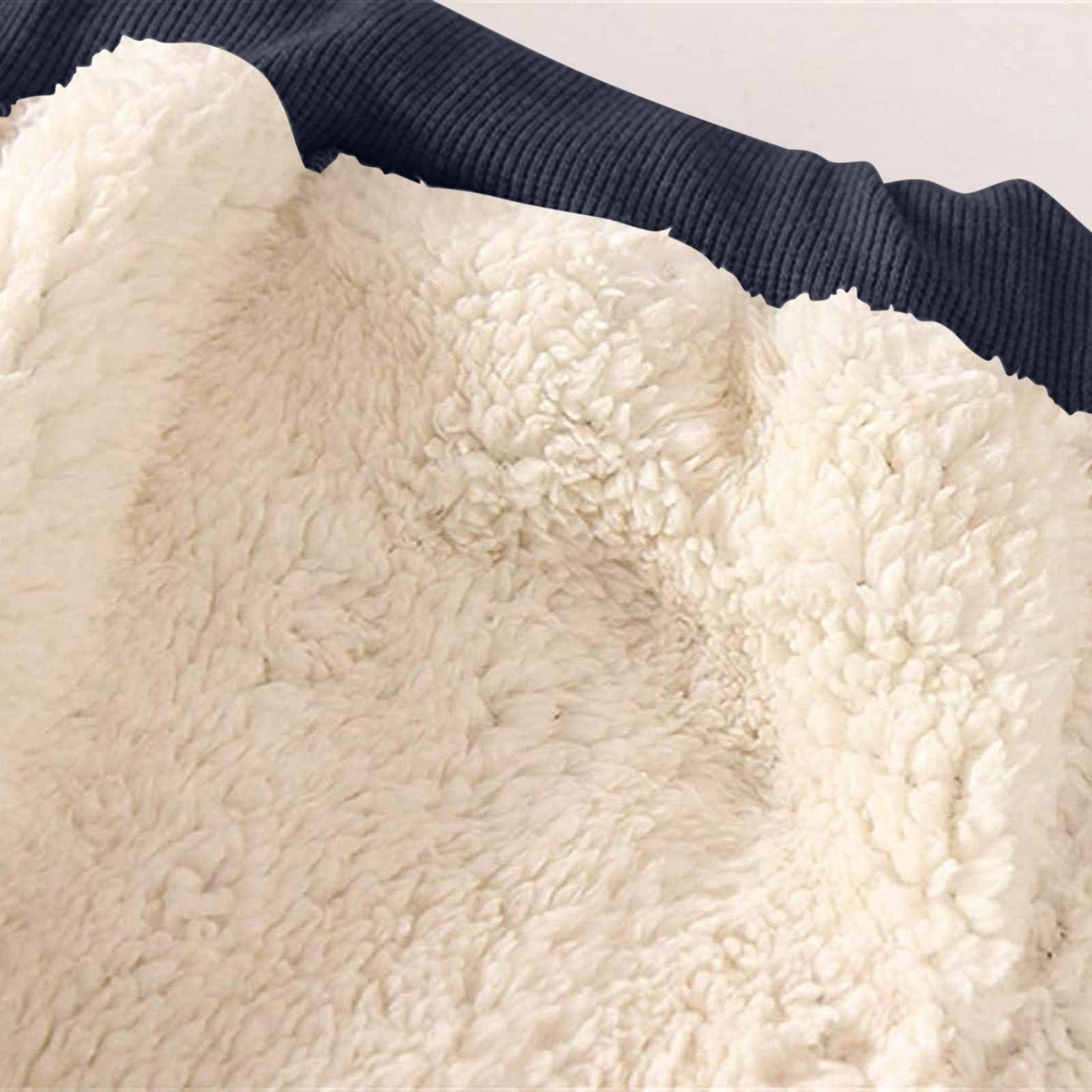 Winter Fleece Lined Pants for Women Thick Warm Plush Drawstring Low Waisted Jogger Sweatpants
