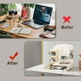 thumbnail image 5 of AOBAIWO Desktop Storage Organizer,Cave Board Stand Organizer with Drawers,Desktop Storage Rack with Pegboard Hooks Multifunctional Pen Holder Desk Tidy Organiser for Office Supplies Home, 5 of 7