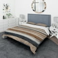 thumbnail image 1 of Designart 'Geometric Circle Natural Balance III' Geometric Bedding Set - Duvet Cover & Shams, 1 of 4