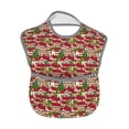 thumbnail image 2 of Hirioo Red Houses for Baby Waterproof Pocket Bib Adjustable Closed for Babies Toddlers with Large Pocket 6-24Months, 2 of 8