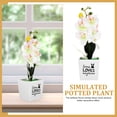 thumbnail image 3 of OULII 1Pack Tabletop Artificial Potted Flower Artificial Moth Orchid for Families, 3 of 8