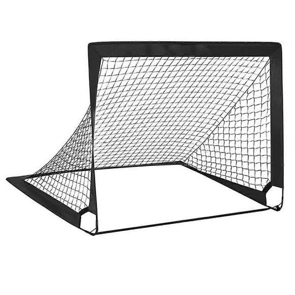 Black Children'S Football Goal Portable Foldable Mobile Training Football Goal