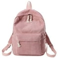 thumbnail image 2 of ZTTD Women's Student Shoulder Corduroy Fashion Casual Backpack Bag Shoulder Bag, 2 of 3