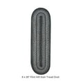 thumbnail image 6 of Homespice Flint Hill Premium Jute Braided Stair Tread 8" x 28" (Set of 13) Oval Grey Reversible, Natural Jute Yarn Rustic, Country, Primitive, Farmhouse Style, 6 of 8