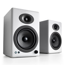 Audioengine A5 Classic Powered Analog Bookshelf Speakers - Pair (White)