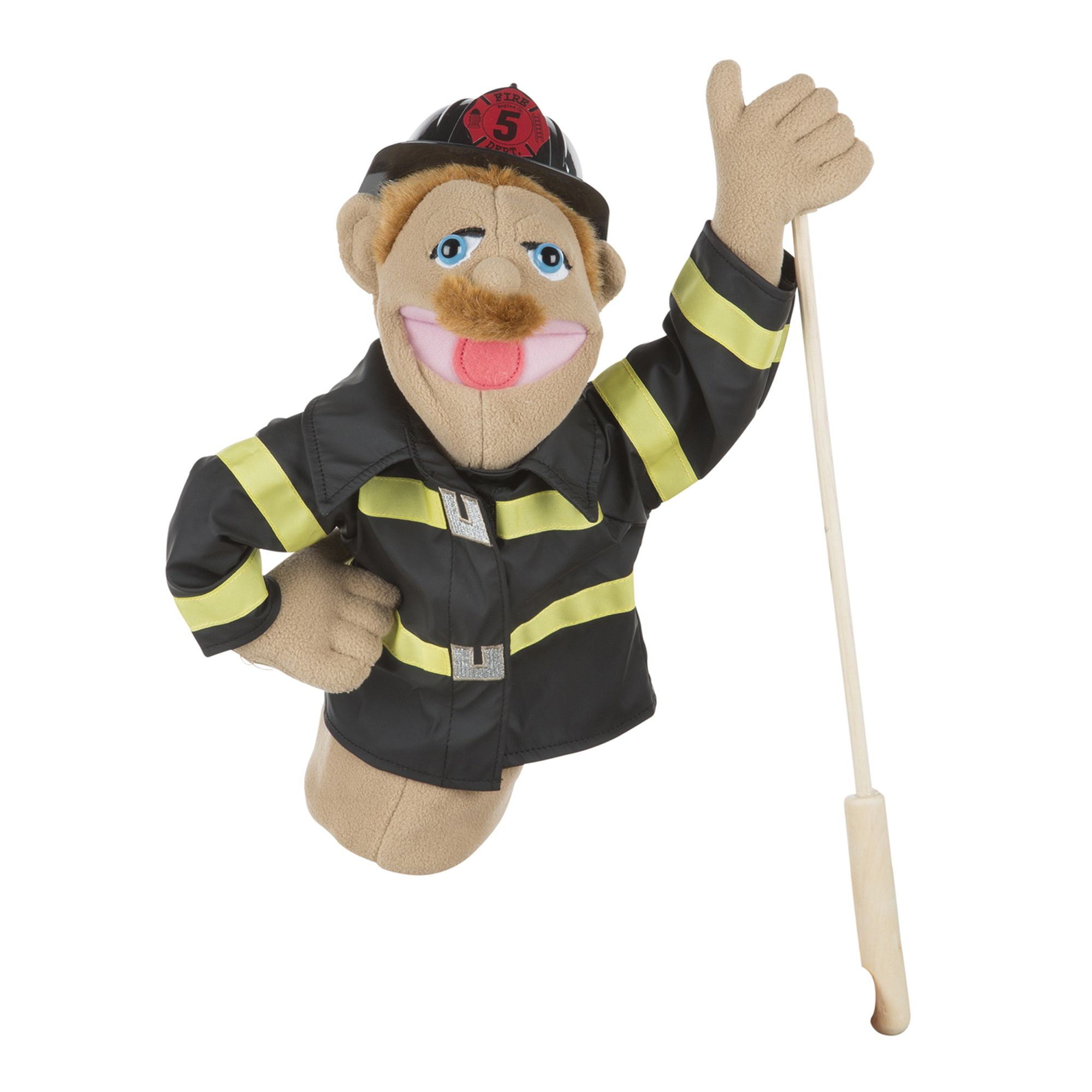 Melissa & Doug Rescue Puppet Set - Police Officer and Firefighter - Soft,  Plush Puppets For Kids Ages 3+