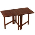 thumbnail image 1 of Bare Decor Émery Double Feuille Papillon Pliant Table à Manger, 51,25" de Large, Brun, 1 of 1