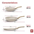thumbnail image 2 of Set de Sartenes y Crepera de Aluminio - Ultrachef, Master Stone Blanco, 2 of 4