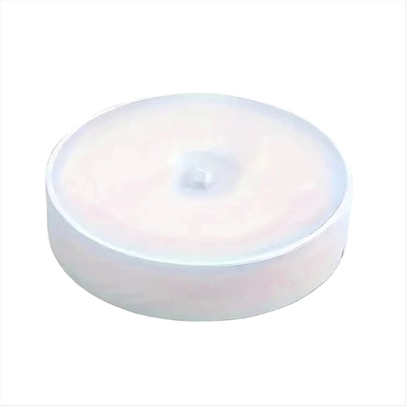 Lámpara de Pared LED Inalámbrica Redonda con Sensor de Movimiento y Carga USB para Dormitorio, Escalera, Armario, Etc.
