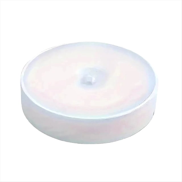 Lámpara de Pared LED Inalámbrica Redonda con Sensor de Movimiento y Carga USB para Dormitorio, Escalera, Armario, Etc.